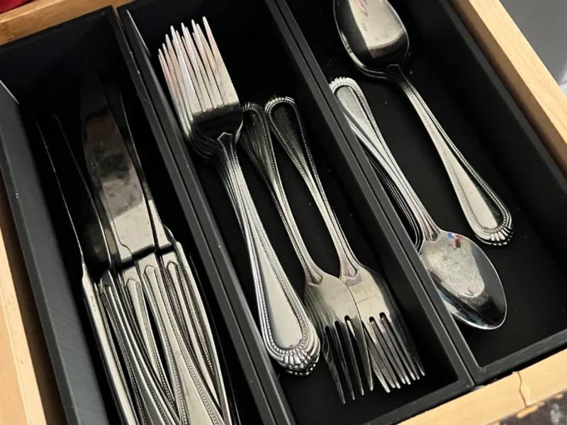 Long Silverware Containers