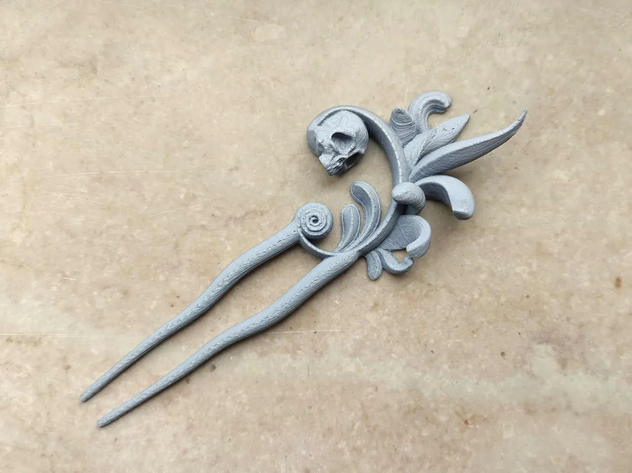Victorian Foliage - Twist Hairpin view 4
