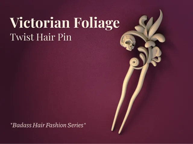 Victorian Foliage - Twist Hairpin