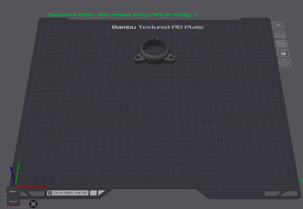Tactical Mini 6m Mast - Guying Ring - Free 3D Print Model - MakerWorld