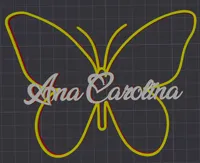 Nome da borboleta "Ana Carolina" - Perfil Padrão