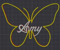 Butterfly Name "Amy" - Standard Profile