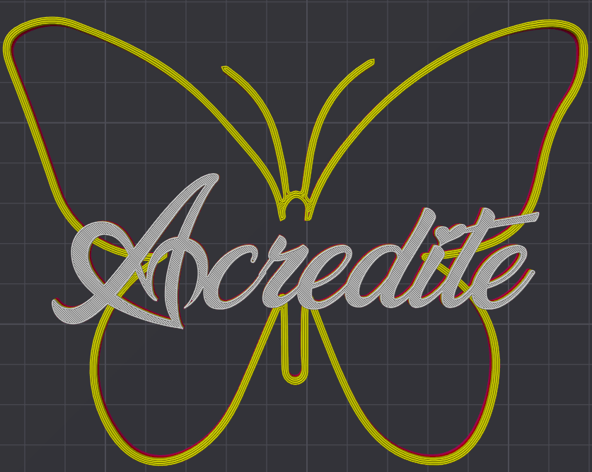 Miniatura 156 do modelo 3D Butterfly Name Personalized