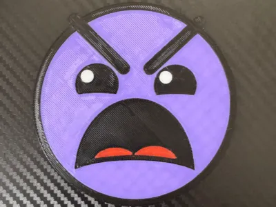 Geometry Dash Insane coaster/decoration