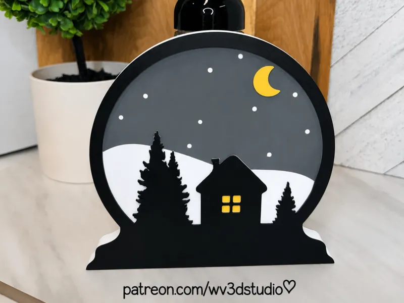 Interchangeable Cover - Winter Eve Snow Globe