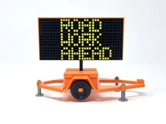 Traffic Message Board - 1:20 Scale