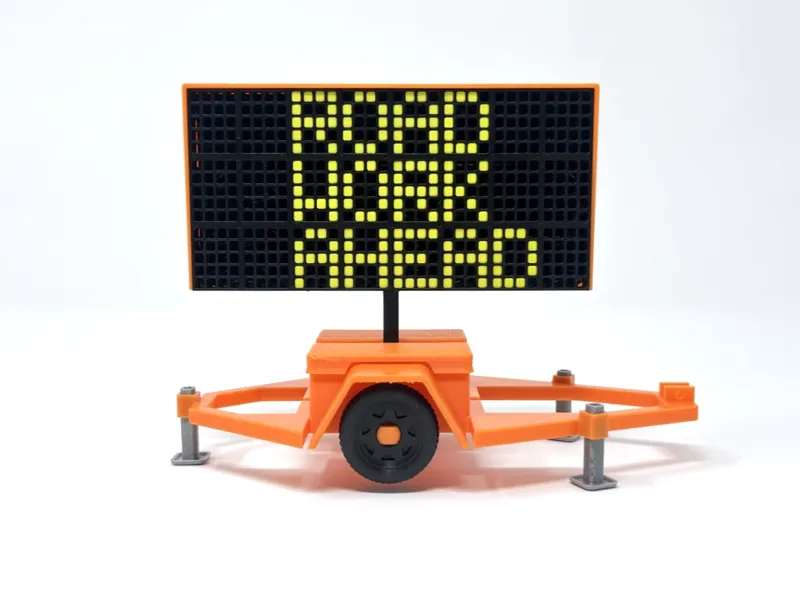 Traffic Message Board - 1:20 Scale