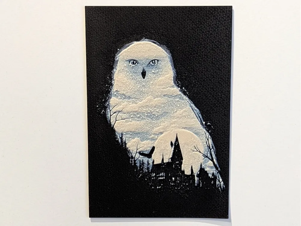 Magic in Layers: The Snowy Owl - Free 3D Print Model - MakerWorld