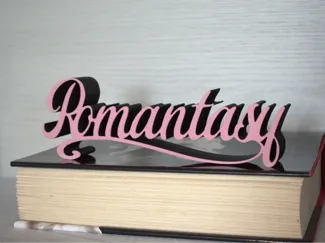 Romantasy bookshelf sign
