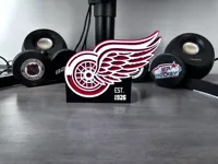 Red Wings Logo Stand