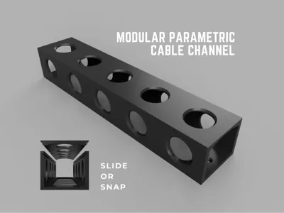 Modular Cable Management System - Slide or Snap