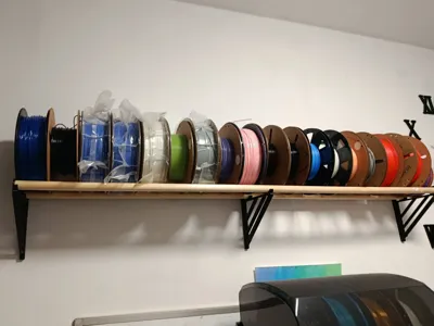3D printed shelf on the wall