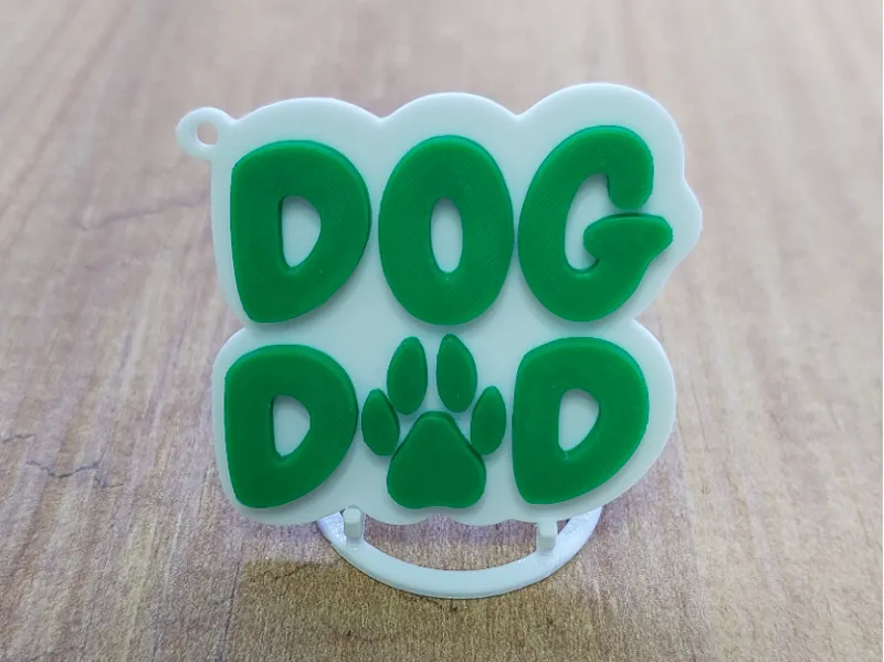 Dog Dad Keychain