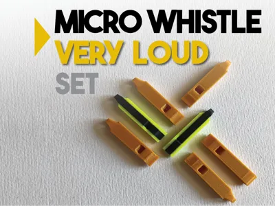 Ultra Loud Micro Whistle–Only 40×8×5mm, fast print