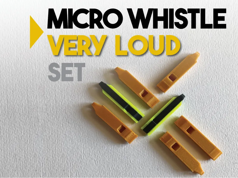 Ultra Loud Micro Whistle–Only 40×8×5mm, fast print