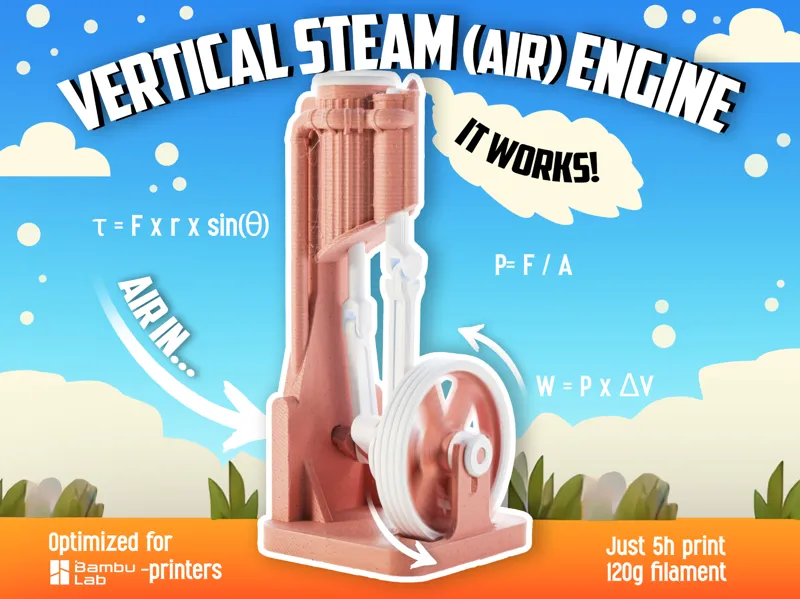 Vertical Steam (air) Engine