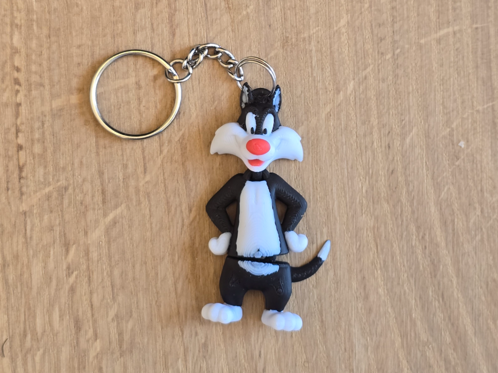 Sylvester cat flexi keychain