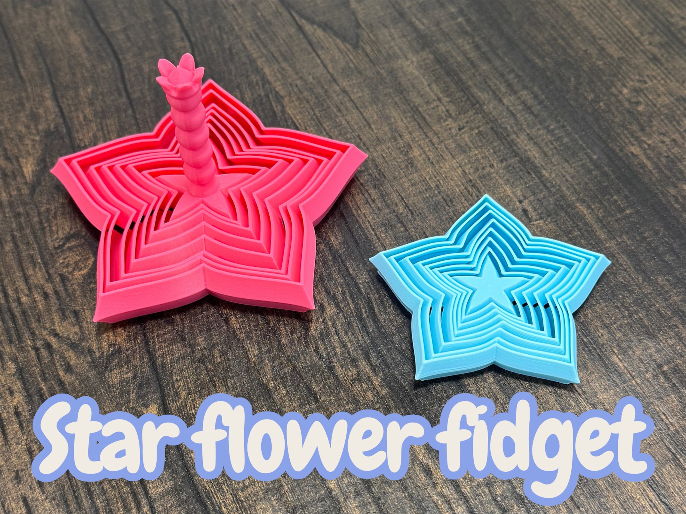 Miniatura 1 do modelo 3D Star Flower Fidget 