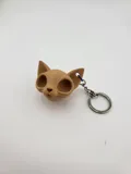 Ключодържател с котешки череп