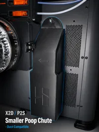 X2D / P2S Smaller Poop Chute - Duct Compatible