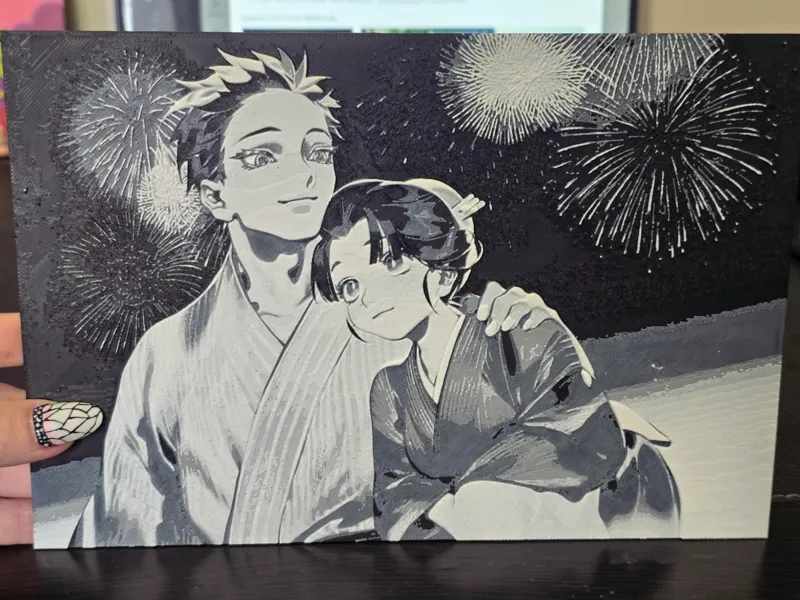 Akaza and Koyuki (Human form)