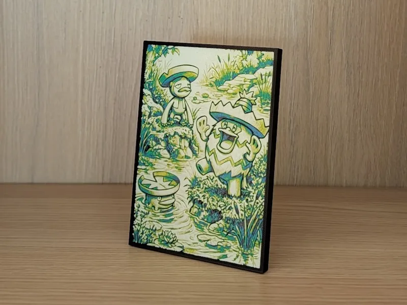 Lotad, Lombre & Ludicolo Hueforge & Frame