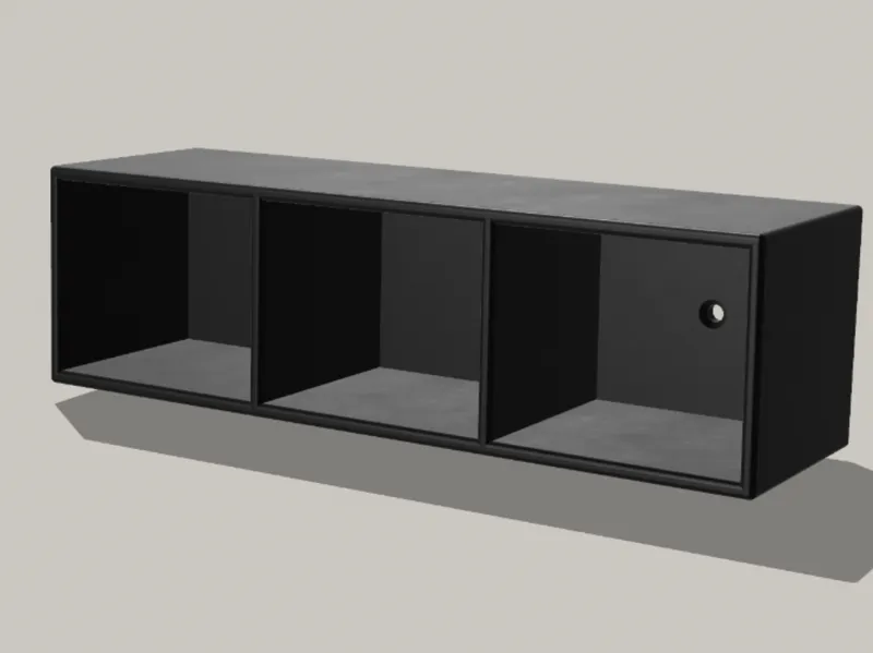 Wall Mounted Rolled Tie Holder - Tie Organizer