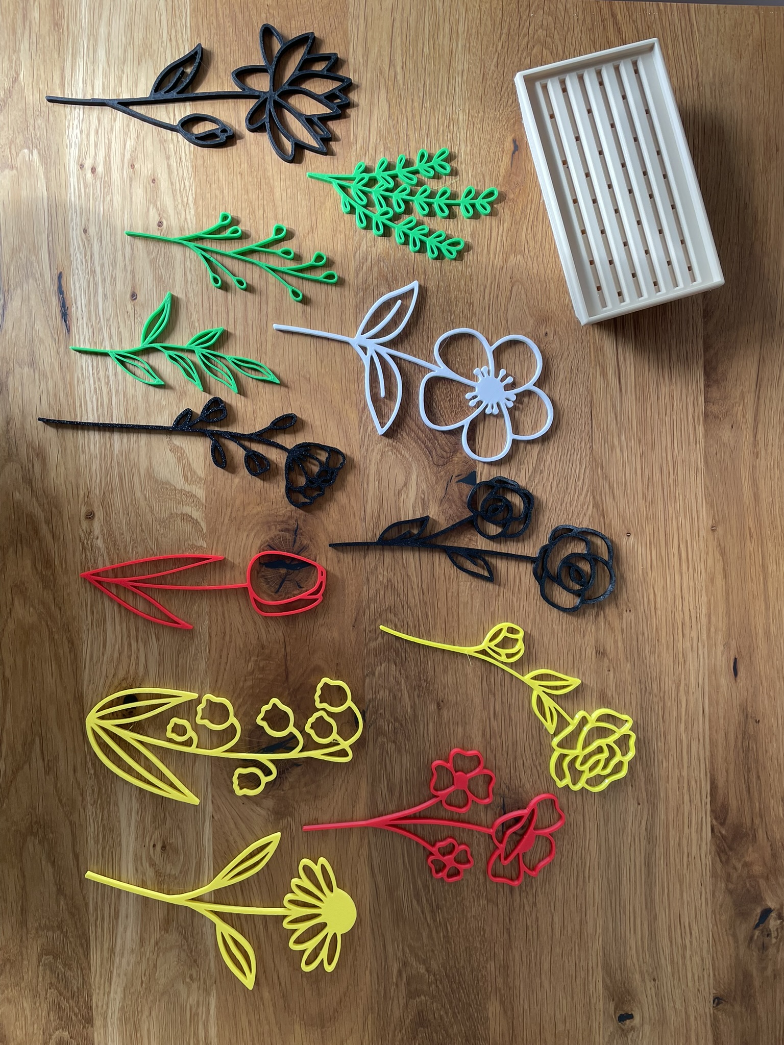 Miniatura 1 do modelo 3D Blumen im Blumentopf Modular