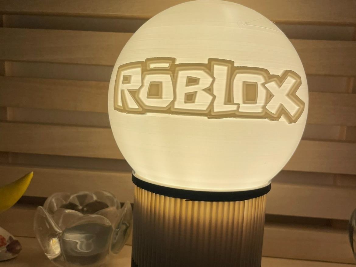 Roblox Lithophane Globe – Fits Arnold Lamp (JYSK)