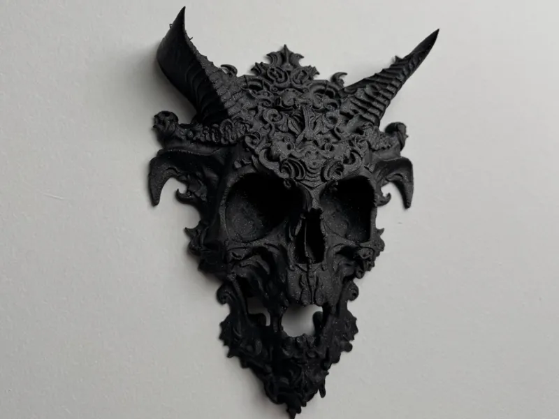 Demon Skull Fantasy Skull Wall Decor Gothic Decor