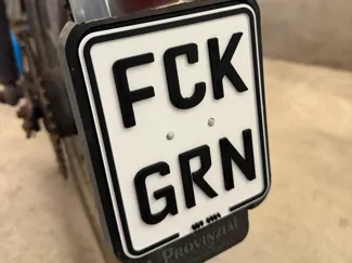 Mofa Kennzeichen FCKGRN