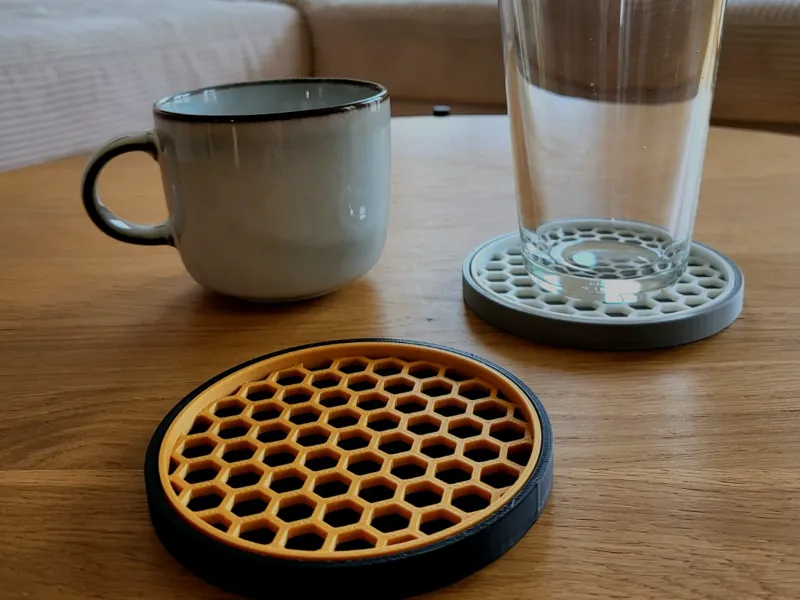 Honeycomb Drainage Cup Coaster – Stylish (hexagon)