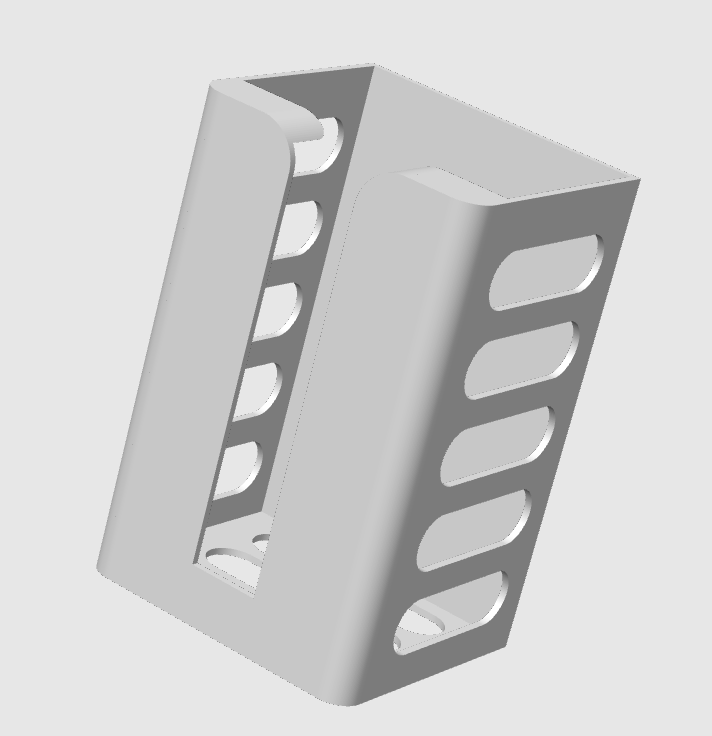 Miniatura 2 do modelo 3D 桌下抽纸盒
