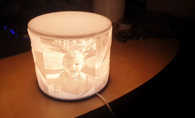 Bambu Lamp - Litophane from own photos
