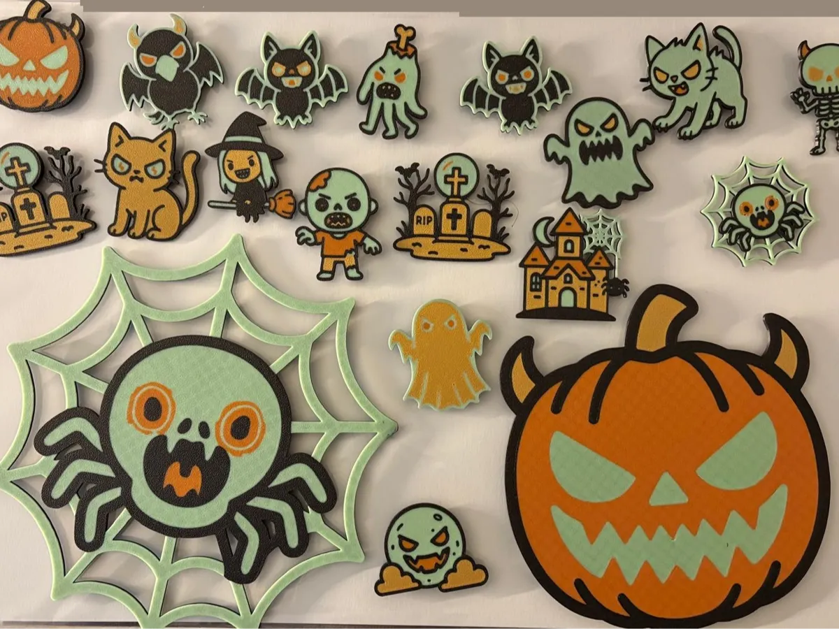 18 Spooky glowing Halloween magnets 2025. by TrumpisanI##ot MakerWorld ...