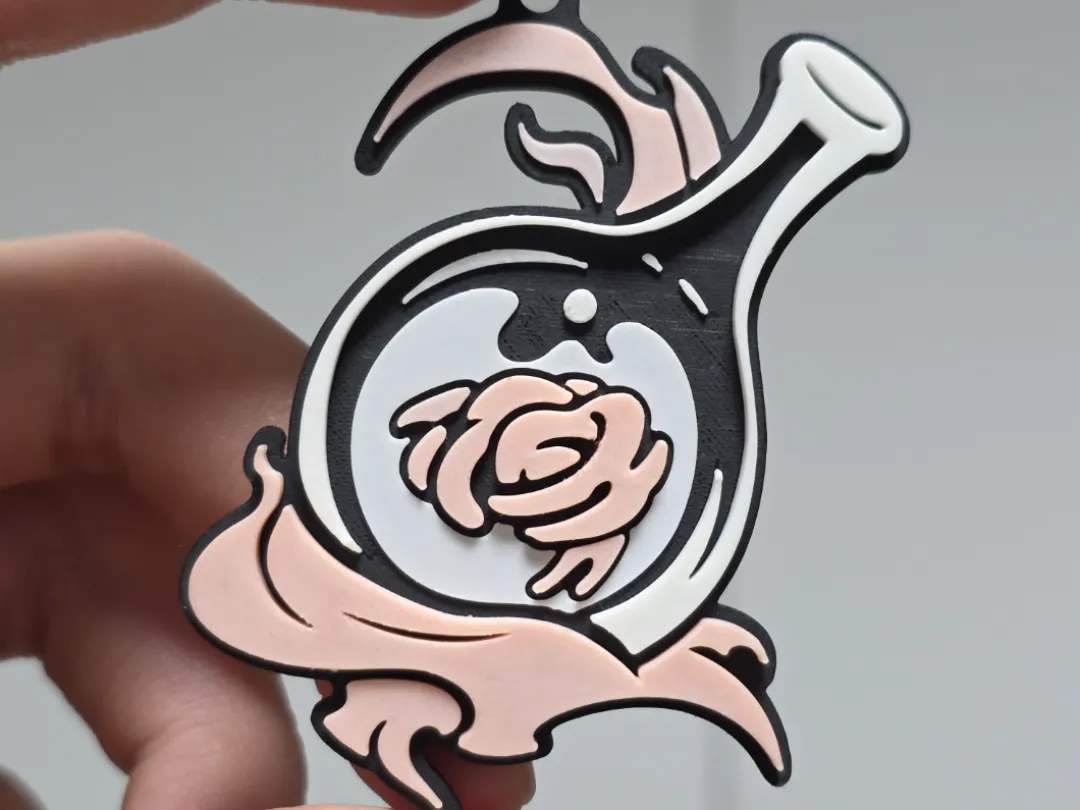 Limbus Company - Faust Logo Keychain - Free 3D Print Model - MakerWorld