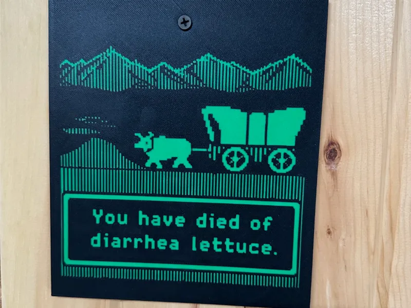 Oregon trail sign