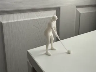 Girl Golfing
