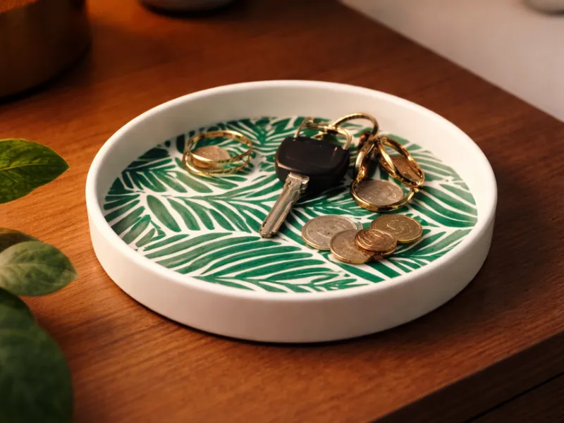 Design-Schale mit Blattstruktur / Nature Tray
