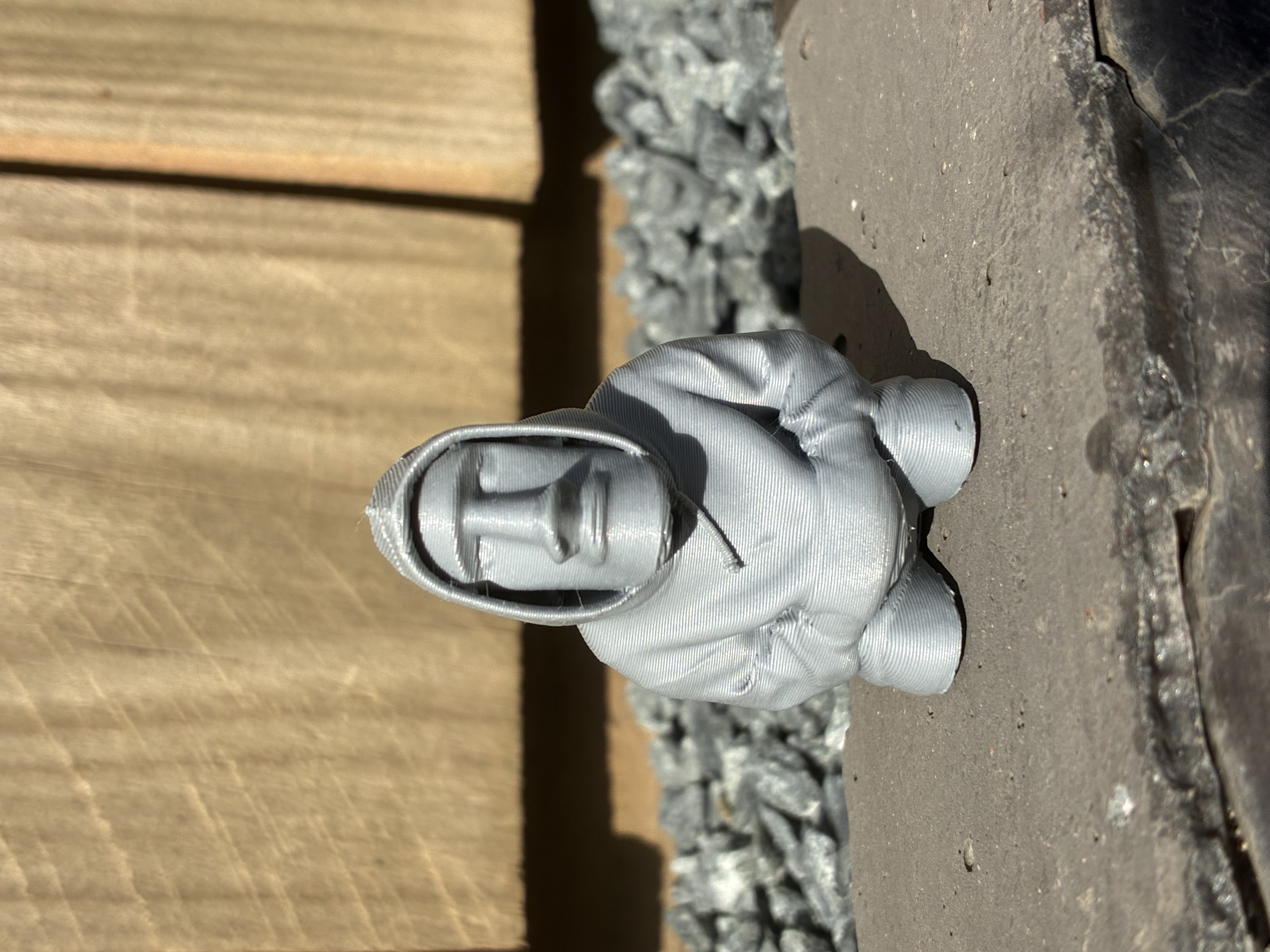 Miniatura 1 do modelo 3D Chill Moai Keychain