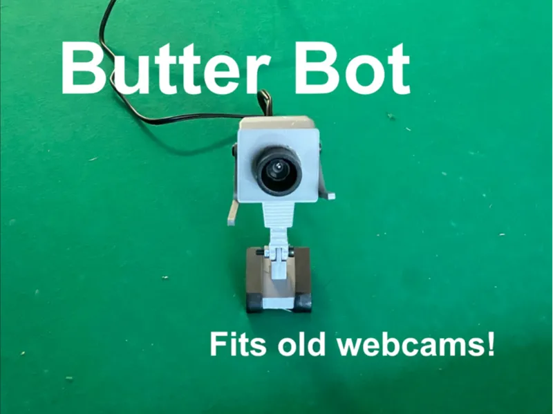 Articulating Butter Bot Desk Model / Webcam Holder
