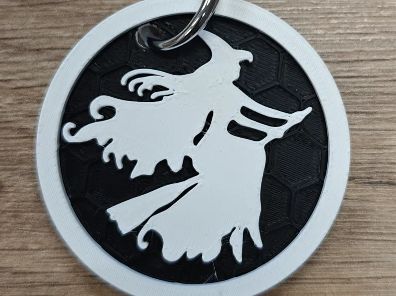 Witch Keychain (Honeycomb)
