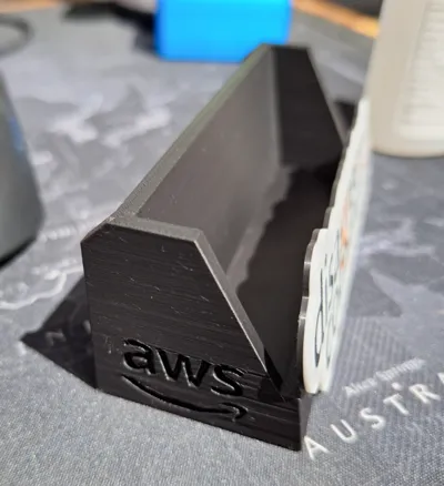 Business Card Holder - AWS Logo on Side