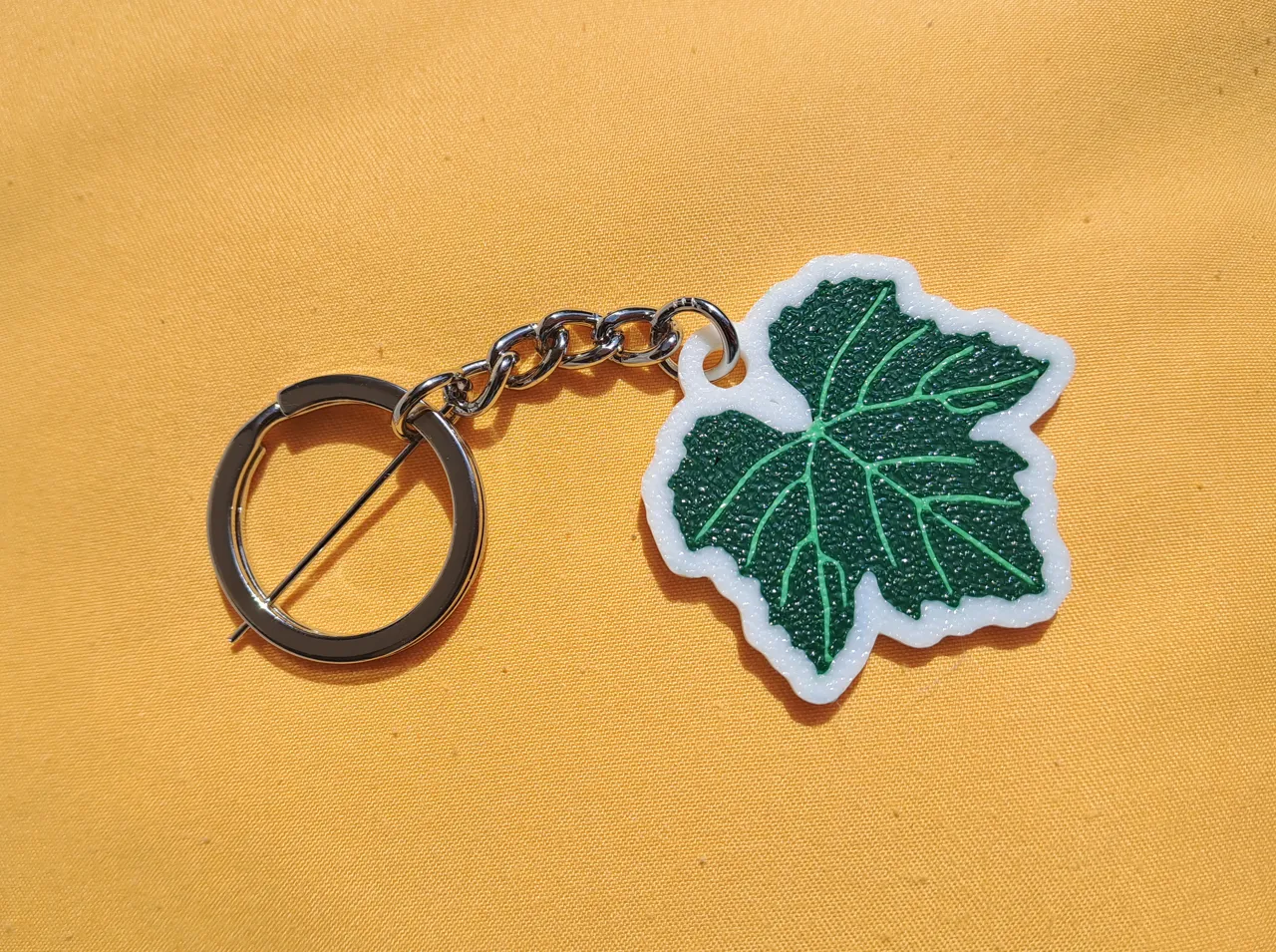 Vine Leaf Keychain & Earring view 2