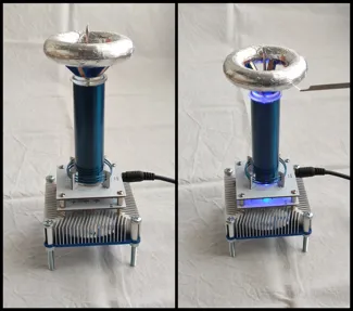 Musical Tesla Coil Upgrades (Safety Base + Toroid)