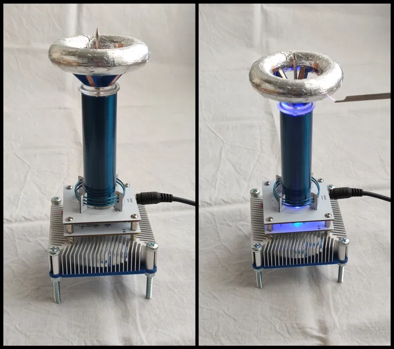 Musical Tesla Coil Upgrades (Safety Base + Toroid)