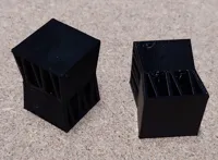 2 Plates: 1 TPU, 1 Test with PLA, 0.2mm layer, 2 walls, 15% infill, All safe speeds and accels