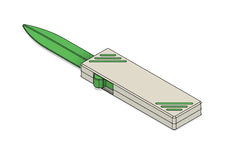 Double Action OTF Knife/Comb view 3
