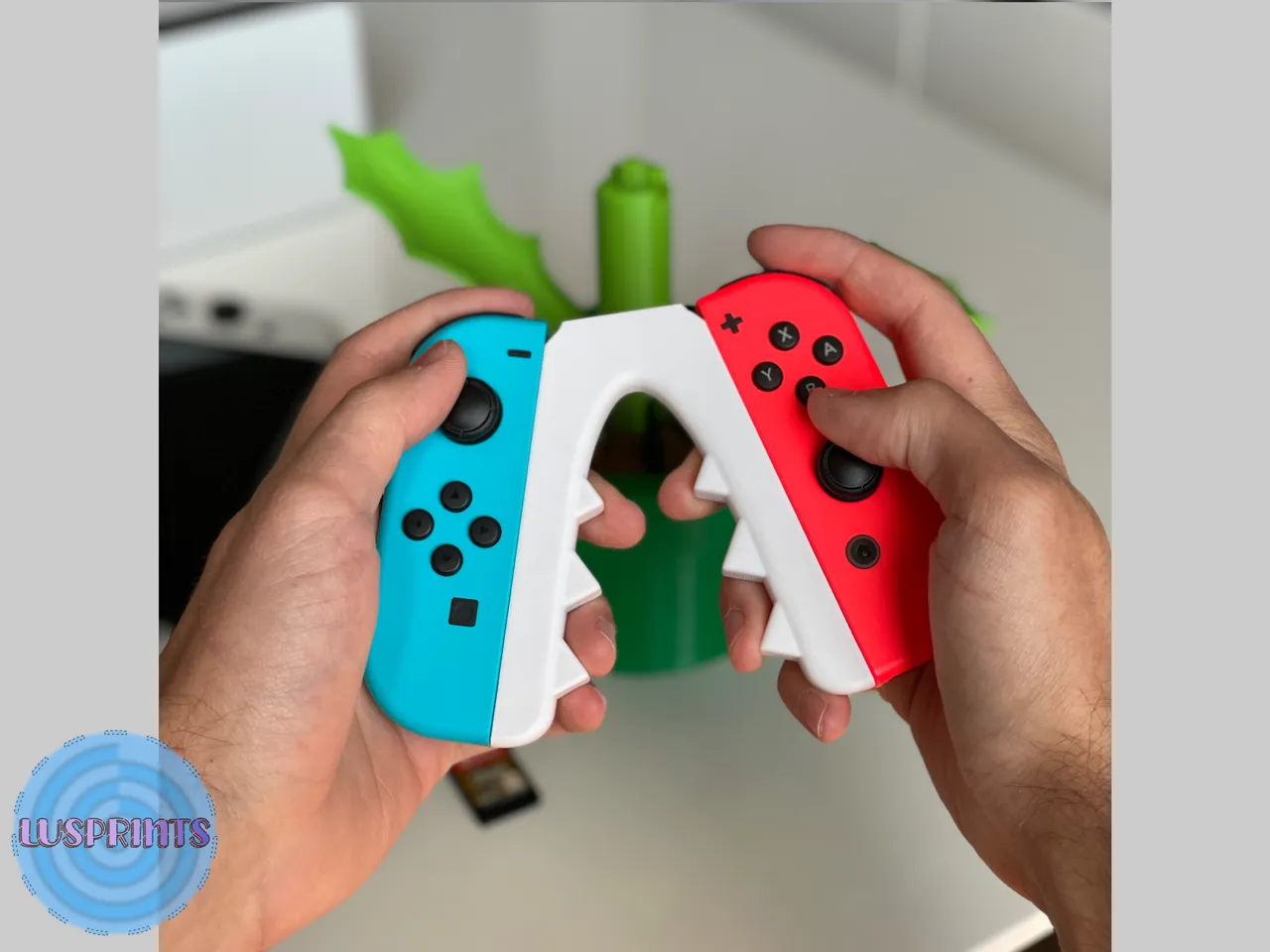 Piranha Plant JoyCon Grip | Cartridge Holder view 2