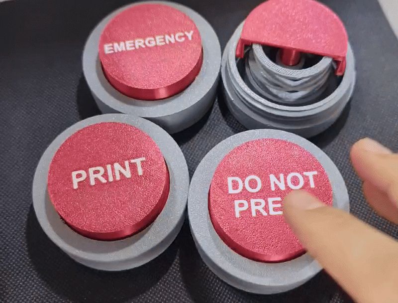 Do Not Press Big Red Fidget Button